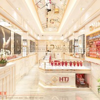 Thiết kế nội thất tiệm vàng HTJ đẳng cấp và ấn tượng